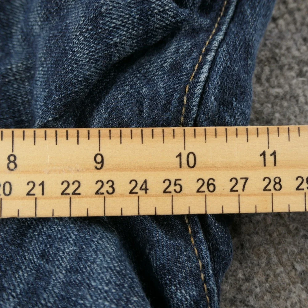 Abercrombie Fitch Mens Jeans 31x32 Blue Bootcut Button Fly Heavy Ounce Vintage